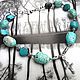 Necklace 'Heaven' (turquoise, magnesite,turkmenic), Necklace, Moscow,  Фото №1
