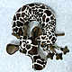 Pillow under the neck 'Giraffe'. Car souvenirs. Tera. Bags and backpacks with embr. Online shopping on My Livemaster.  Фото №2