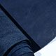 Натуральная кожа. Краст. Тёмно-синий. 1.2-1.4 мм, Кожа, Санкт-Петербург,  Фото №1