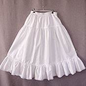 Одежда handmade. Livemaster - original item Lower long skirt lace trims skirt tiers. Handmade.