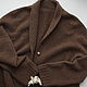 Brown knitted jacket 'Prague' cardigan jacket coffee. Jackets. SolarisArtis. My Livemaster. Фото №4