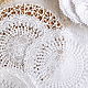 Round napkin openwork crocheted, Doilies, Sosnovyj Bor,  Фото №1