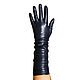 Size 7. Winter gloves with touch effect made of blue-gray leather. Vintage gloves. Butichok from N.. My Livemaster. Фото №6