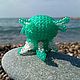 Emerald dragon amigurumi bead toy. Miniature figurines. KOTiYA. My Livemaster. Фото №5