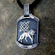 Украшения handmade. Livemaster - original item Bilateral pendant / amulet Wolf Tree of silver 925. Handmade.