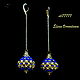 Earrings-pendulum-beaded and beads, Earrings, Georgievsk,  Фото №1