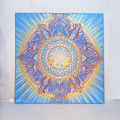 Картины и панно handmade. Livemaster - original item Mandala of happiness and love 