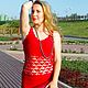 Crochet  dress Lady in red. Dresses. Made for beauty. Online shopping on My Livemaster.  Фото №2