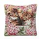 Decorative tapestry pillowcase kittens in lilac. Pillowcases. Knitted cozy. Online shopping on My Livemaster.  Фото №2