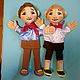 Petrov and Vasechkin. Glove puppets, Puppet show, Voronezh,  Фото №1