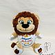 Gift stuffed Lion toy with personalized embroidery. Stuffed Toys. igolochka51. Online shopping on My Livemaster.  Фото №2