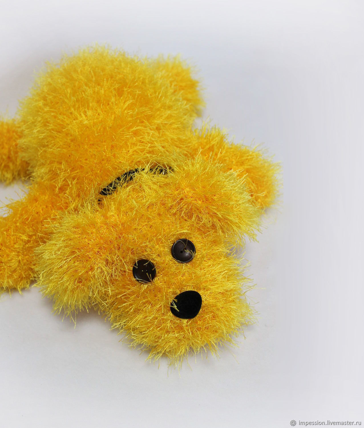 Желтая собака игрушка