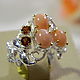 Ring 'Tenderness' pink opal, Rubies. Rings. Handwork of jewelry.. Online shopping on My Livemaster.  Фото №2
