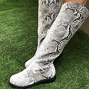 Обувь ручной работы handmade. Livemaster - original item Python Passion leather boots. Handmade.