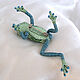 Brooch-pin: ' Catch Lucky!'. Brooch Frog. Amulet good luck. Brooches. master Alena Litvin. My Livemaster. Фото №6