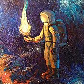 Картины и панно handmade. Livemaster - original item Astronaut. Handmade.