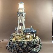 Для дома и интерьера ручной работы. Ярмарка Мастеров - ручная работа Night light Lighthouse lamp. Handmade.