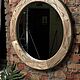 Round mirror in an ash frame, Mirror, Moscow,  Фото №1