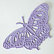 Brooch Butterfly Purple, Brooches, Samara,  Фото №1