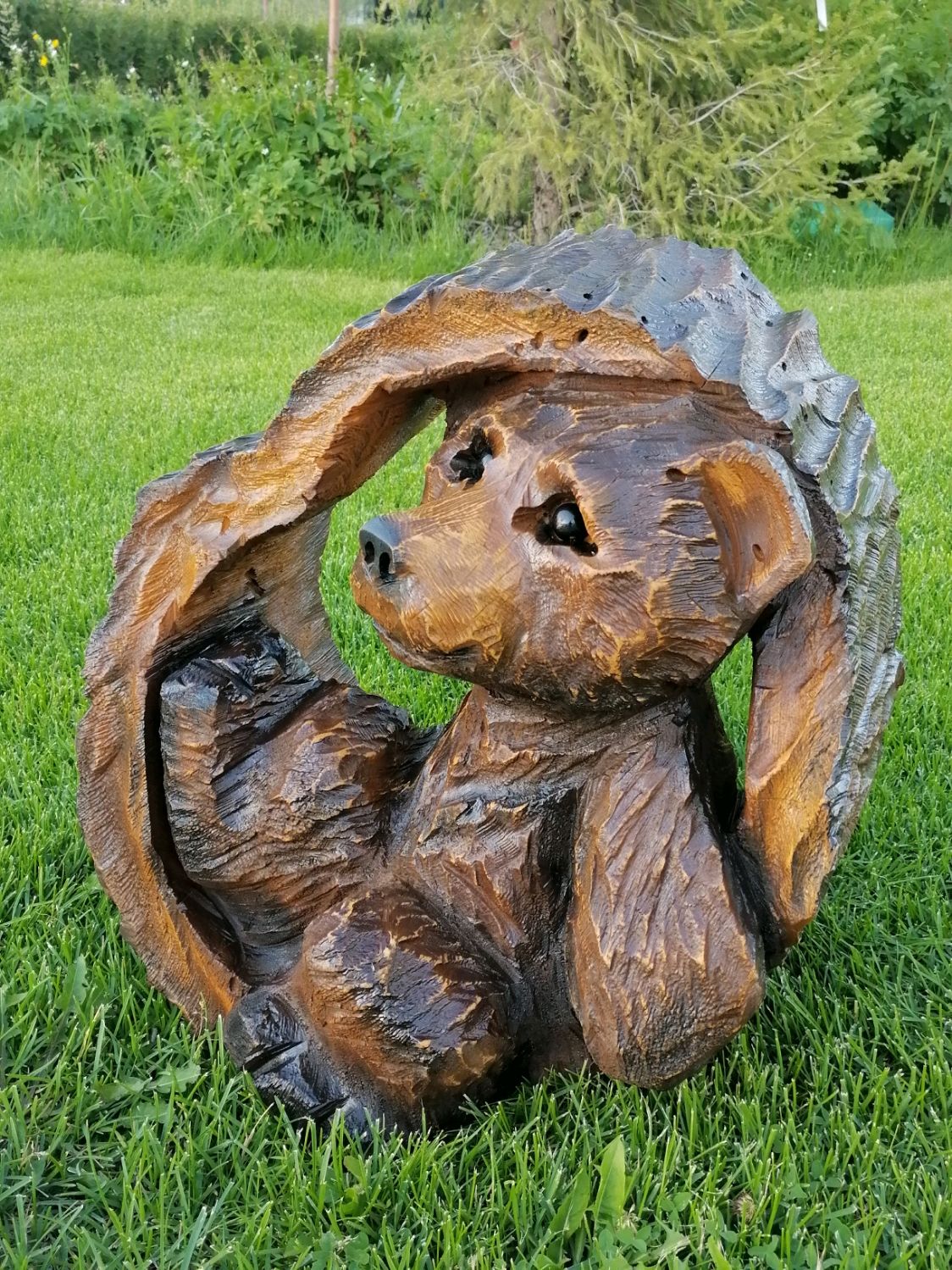 Большая скульптура - сказочный медведь для сада | SCULTORE - Мастерская скульптуры