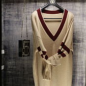 Одежда ручной работы. Ярмарка Мастеров - ручная работа Vestido de suéter deportivo-chic. Handmade.