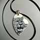 Order  White leopard pendant with miniature painting for only 200 rubles. lacquer miniature. Livemaster. . Pendant Фото №3