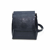 Сумки и аксессуары handmade. Livemaster - original item Crossbody bag: Handbag women`s leather blue Ines Mod. C86-961. Handmade.
