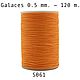 Нить для кожи круглая вощеная, полистер Galaces 061 толщина 0.5 mm, Нитки, Белгород,  Фото №1
