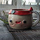  Mug mushroom fly agaric cheerful. Mugs and cups. alisbelldoll (alisbell). My Livemaster. Фото №4
