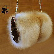 Аксессуары handmade. Livemaster - original item Fur clutch bag from the fur of the red Fox. Stylish ladies accessory. Handmade.
