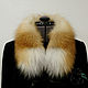 Fur detachable collar boa fur red Fox. Collars. Mishan (mishan). My Livemaster. Фото №5