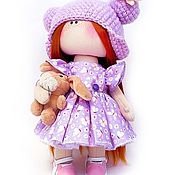 Текстильная кукла Клубничный зефир