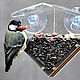 Bird feeder on the window 'Estet Chevron'. Bird feeders. Art bird feeder. Online shopping on My Livemaster.  Фото №2