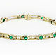 2.60tcw Emerald Round Bracelet, Two-Toned Emerald Bracelet, 14K Bezel. Bead bracelet. JR Colombian Emeralds (JRemeralds). My Livemaster. Фото №5