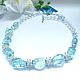 Necklace of Aqua quartz 'Freshness of the early morning', Necklace, Moscow,  Фото №1