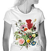Одежда ручной работы. Ярмарка Мастеров - ручная работа T-Shirt Bouquet. Handmade.