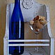Полка для вина " Дуэт",стиль SHABBY CHIC, ручная работа, Полки, Санкт-Петербург,  Фото №1
