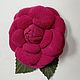 flowers suede. Camellia Chanel ' Malinka', Brooches, Vidnoye,  Фото №1