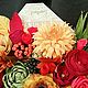 композиция из бумажных цветов. Композиции. Olga-artdeco. Интернет-магазин Ярмарка Мастеров.  Фото №2