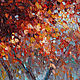 Painting 'Autumn forest' oil on canvas 30h30 cm. Pictures. vestnikova. My Livemaster. Фото №5