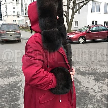 Одежда ручной работы. Ярмарка Мастеров - ручная работа Парка с мехом песца под соболь!. Handmade.