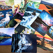 Открытки handmade. Livemaster - original item Cards: Author`s postcards with pictures. Handmade.