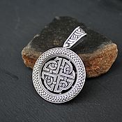 Украшения handmade. Livemaster - original item Pendant amulet Celtic knot 925 silver. Handmade.