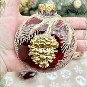 Сувениры и подарки handmade. Livemaster - original item Christmas decorations: Medallion with a bump. Handmade.