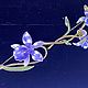 Комплект цветочных брошей: ромашка, лилия, орхидея. Комплект брошей. TREKOL. Ярмарка Мастеров.  Фото №5