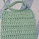 Сумка из рафии "my Green". Пляжная сумка. Хлопок & linen. Интернет-магазин Ярмарка Мастеров.  Фото №2