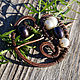 Copper brooch-brooch with pearls. Fibula brooch. talika-ielika. Online shopping on My Livemaster.  Фото №2