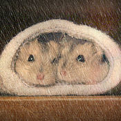 Картины и панно handmade. Livemaster - original item Together in a snowstorm. Photo pictures in the nursery. mouse.. Handmade.