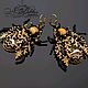 Order Earrings bugs, bees. the choice. N_Belokon_jewelry. Livemaster. . Earrings Фото №3