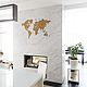 World map Wall Decoration Exclusive 130h78 (European Oak). Decor. mybestbox (Mybestbox). Online shopping on My Livemaster.  Фото №2